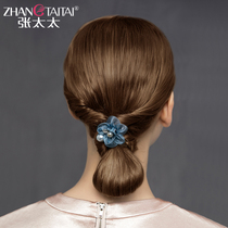 Mrs. Zhang head rope Hairband headdress Korean simple hair accessories small hair rope Tide brand women Net red ins Super fire velvet flower