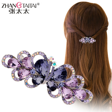 品牌头饰手工甜美蝴蝶结发夹发卡水钻发饰