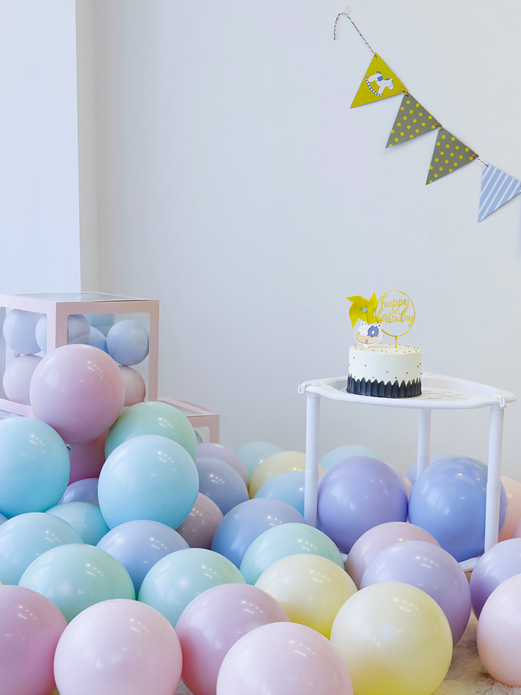 National Day Romantic Event Macaron Decoration Party Net Red Birthday Wedding Celebration Scene Layout Supplies Balloons