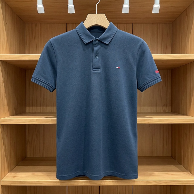 In Stock 26 New Products Tommy Men's Short-Sleeved T-Shirt High-End Business Casual Wrinkle-Free Pique Cotton Polo Shirt for Men In Stock 26 New Products Tommy Men's Short-Sleeved T-Shirt High-End Business Casual Wrinkle-Free Pique Cotton Polo Shirt for Men