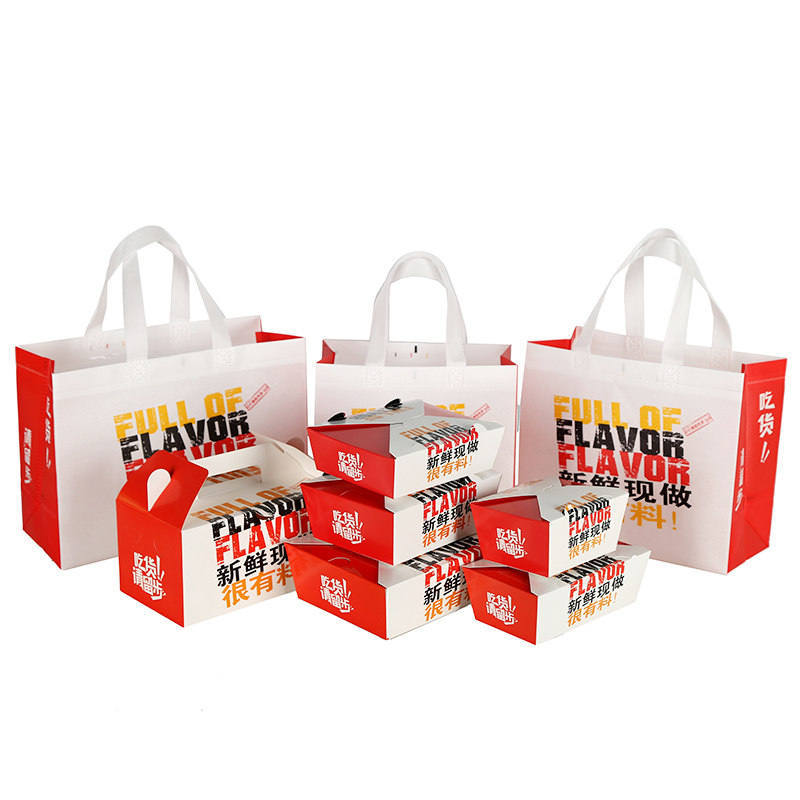 Freshly Made Fried Chicken Box, Whole Chicken Box, Chicken Cutlets, Chicken Wings, Takeaway Pastry Snack Box, Non-Woven Fabric Bag