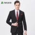 Shanshan 2019 mùa thu mới kinh doanh phù hợp với bộ đồ mỏng nam Hàn Quốc phiên bản chuyên nghiệp phù hợp với màu rắn phù hợp với nam - Suit phù hợp quần tây nam đẹp Suit phù hợp