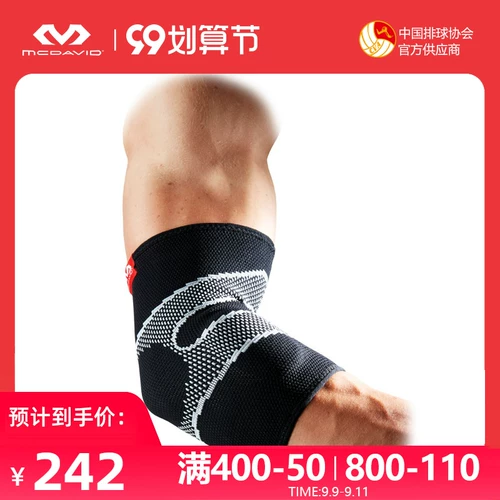 Спортивное трикотажное защитное снаряжение, эластичные теннисные спортивные налокотники для бадминтона, США