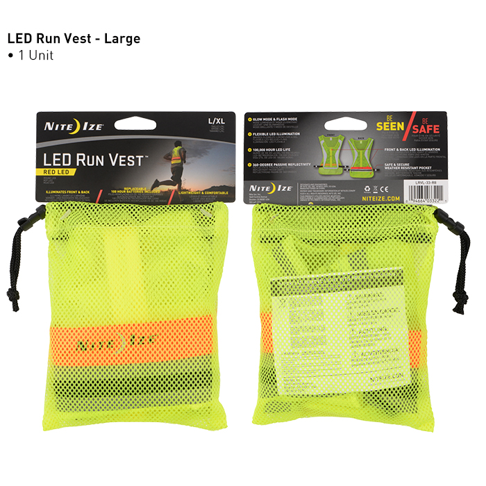 Nai Ai NiteIze ngoài trời LED thể thao vest phát sáng Vest an toàn cảnh báo đêm cưỡi ngựa áo khoác adidas