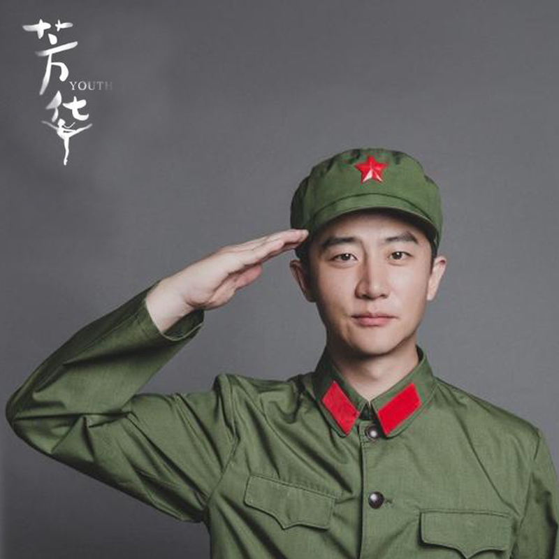 Brand new 65-style cadre polyester-card old military uniform 65-style gum wood buttoned winter dress military uniform with the same military uniform