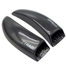 Application of Dukadi V4 retrofit piece modified carbon fiber front brake calipers heat dissipation vent pipe radiators