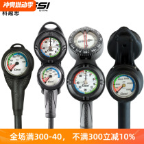 Italian CRESSI PRESSURE PD2 double gauge CPD3 triple scuba deep diving residual pressure air pressure gauge
