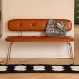 Hokeson Nordic Designer кожаная скамейка дома ретро из нержавеющая сталь