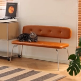 Hokeson Nordic Designer кожаная скамейка дома ретро из нержавеющая сталь