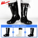 Pull-back rain boots for men, long rain boots, men's non-slip overshoes, fishing rubber shoes, mid-high construction site wear-resistant water shoes for women