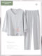 Modal Pajamas for Women, Spring and Autumn Style, Three-Quarter Sleeves, Thin, Middle-Aged Mothers, Large Size, Can Be Worn Outside, Home Wear Set