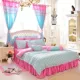 Cotton Hàn Quốc phiên bản của mùa hè công chúa gió giường bông denim váy ren chăn cưới khăn trải giường bột Hàn Quốc - Bộ đồ giường bốn mảnh