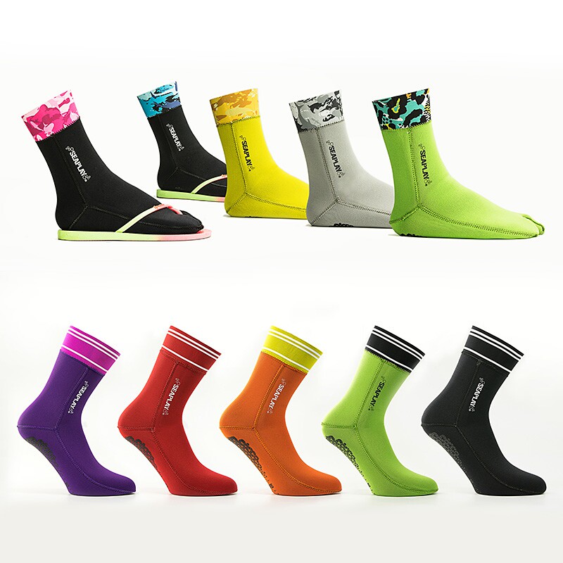 Seaplay 3mm Socks Diving High Bony Socks Snorkel Snorkel Snorkel Snorkel Wetsuit Socks Socks Warm Socks