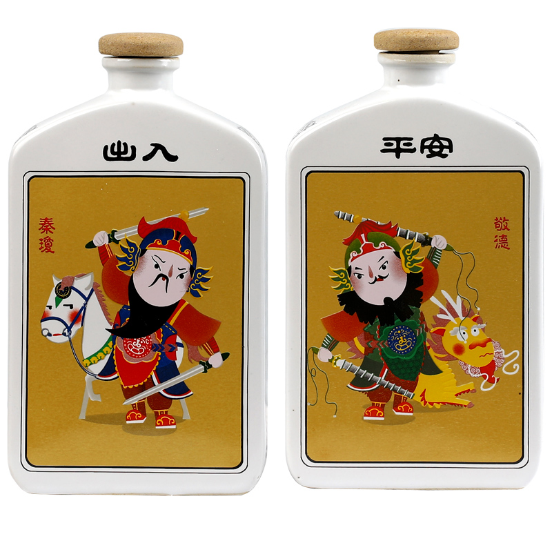 An empty bottle ceramic 1 catty creative gift liquor pot small it can save the seal wine jar with gift box package