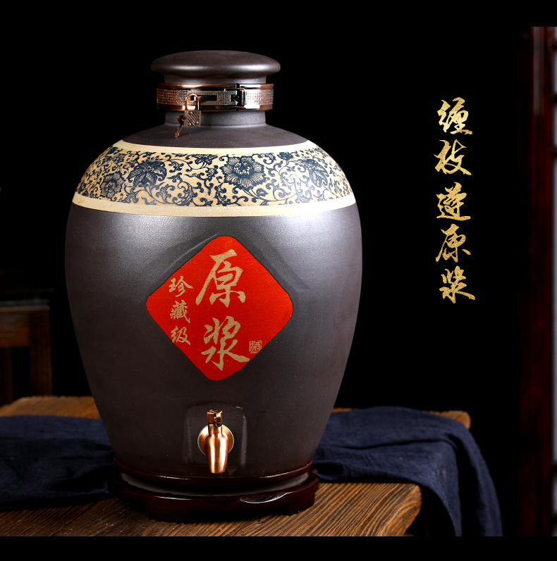 Archaize of ceramic terms bottle seal wine jar it home 10 jins of 50 pounds to wine mercifully medicine wine liquor jugs