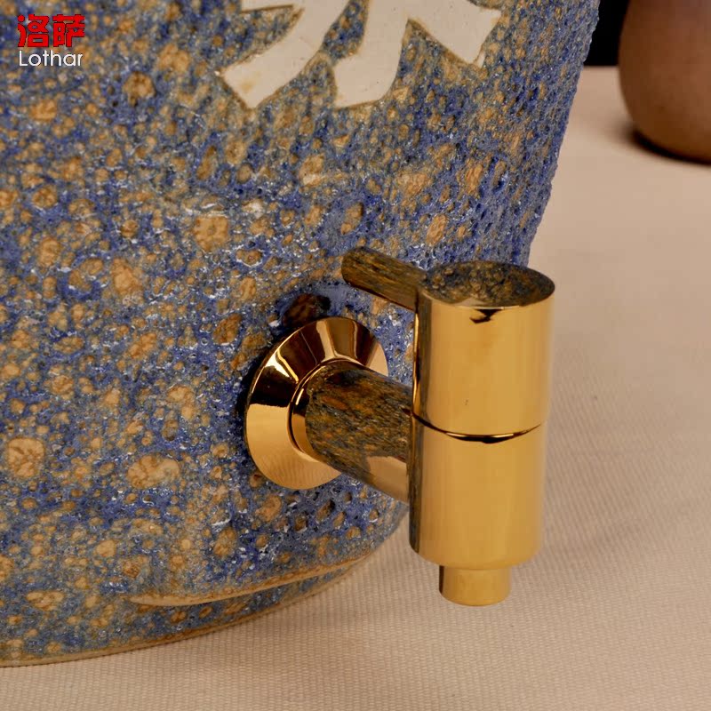 Jingdezhen ceramic jars 20 jins 30 jins of 50 kg protoplasmic seal carving bottle wine jar jar it as cans