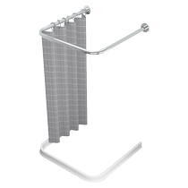 Shower curtain special-shaped custom-made punch-free shower curtain rod diamond-shaped corner universal bathroom rod load-bearing rod U-shaped L-shaped
