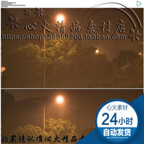 Night city storm Real shot video material Typhoon Hurricane City Street live live record MOV format