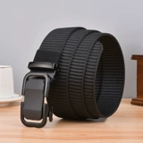Мужской тканевый ремень, универсальная трендовая пряжка для отдыха, в корейском стиле
