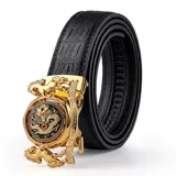 Высококлассный ремень, пряжка для отдыха, штаны, крокодиловый принт