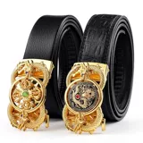 Высококлассный ремень, пряжка для отдыха, штаны, крокодиловый принт