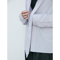 EKCOOKIES original designer stand collar outside wear internal tie deconstruction profile shirt design sense niche