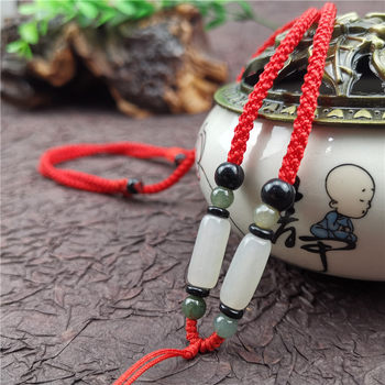 Hetian jade jade pendant lanyard adjustable