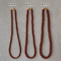 Natural red agate necklace women's beaded new Chinese style 2026 new light luxury high-end accessories collarbone sweater chain