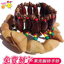 Fruit Shell Rocking Bell Pearl Nut Wrist Bells Wind Rings Beam Fruits Africa Drum Accompaniment Hands Bells Music Healing Instruments