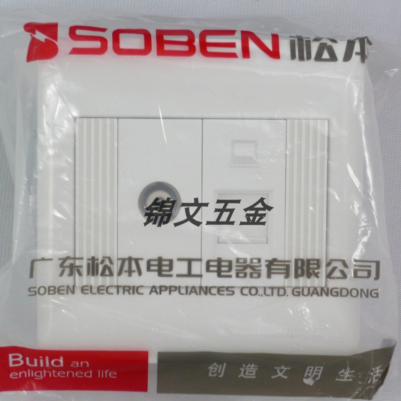 Matsumoto Electrician C2 8 TV Computer Socket C8TV U01
