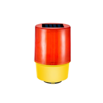 Solar warning lighthouse suspended flash light roadside night safety signal light outdoor construction enclosure obstacle light