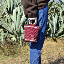 Tea Green original design Ji hand-woven small bag diy material package finished