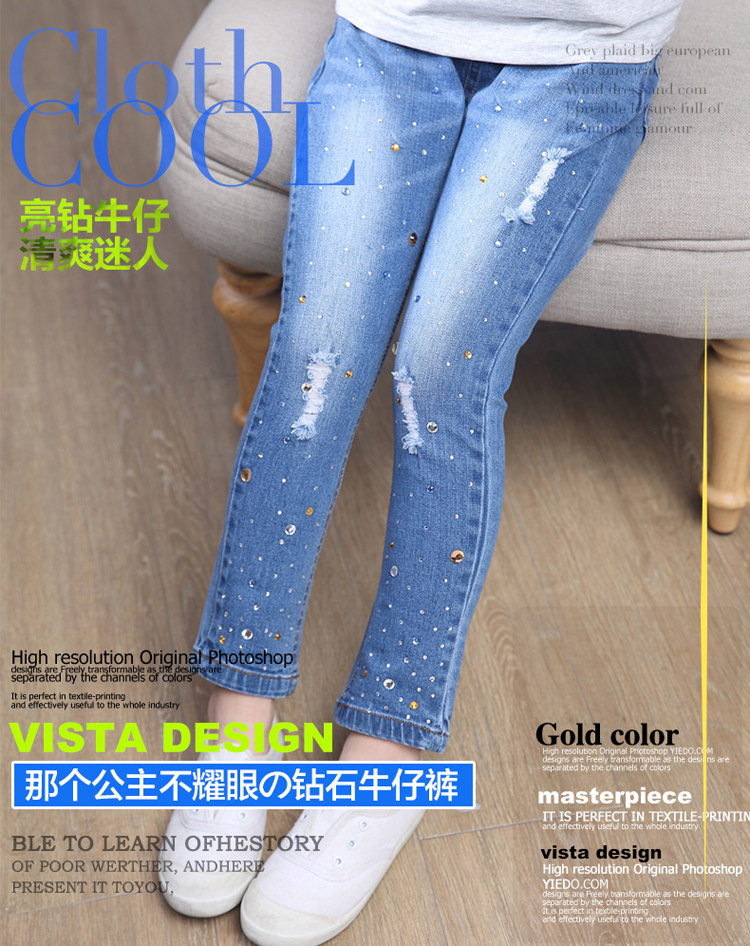 Pantalon fille en toile - Ref 2062009 Image 18