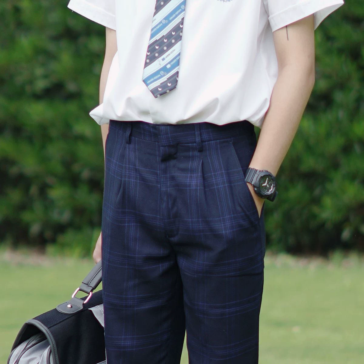 Uniform, trousers for students, suit, (Physicals)
