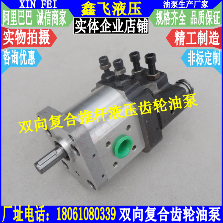 CBS-D318 composite bidirectional gear pump D320 electro hydraulic pump E small and medium construction machinery D325 F