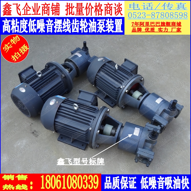 GDB-63Y 100Y 125Y 160Y 200Y high viscosity low noise Cycloid gear oil pump motor set ZW