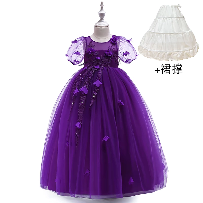 Girls 2020 New Dress Tiệc sinh nhật Bán tay áo Váy - Váy trẻ em