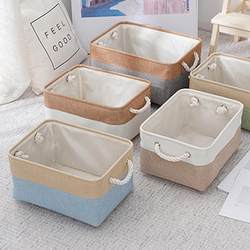 Storage Basket Fabric Clothes Canvas Frame Clothing Wardrobe Storage Box Toy Storage Box Household Foldableable Artifact