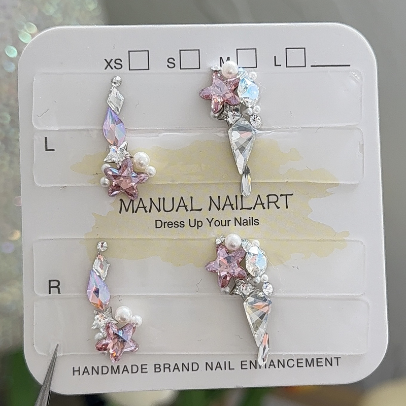 [Starlight] Nail Art Wearable Nails Genuine Swarovski Material Kit Huazi Crystal Jewelry DIY Accessories 284