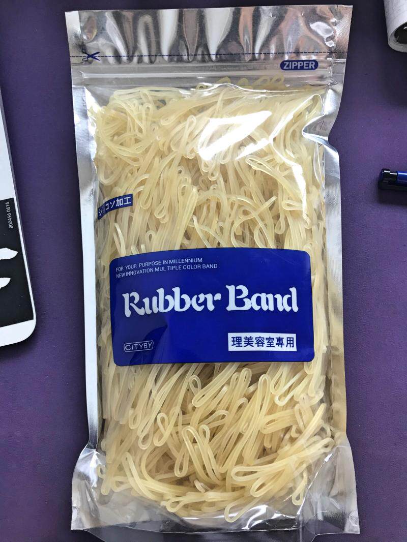 Imported pure latex hairdressing perm rubber band cold perm hot perm rubber band heat-resistant and corrosion-resistant