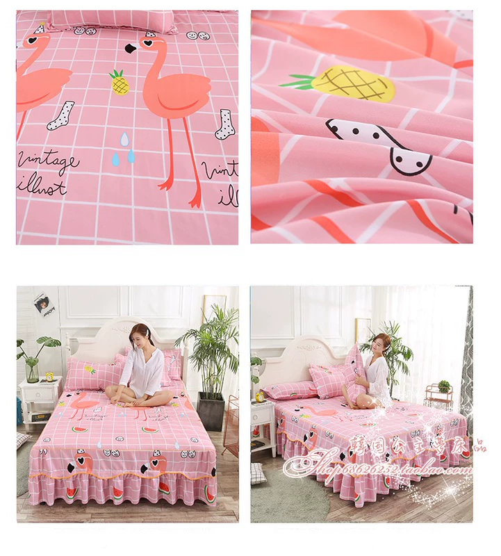 Simmons giường bedspread giường váy bìa một mảnh bìa bảo vệ nhám bụi tấm 1,5m 1.8m giường nệm doanh nghiệp - Váy Petti ga giường viền ren