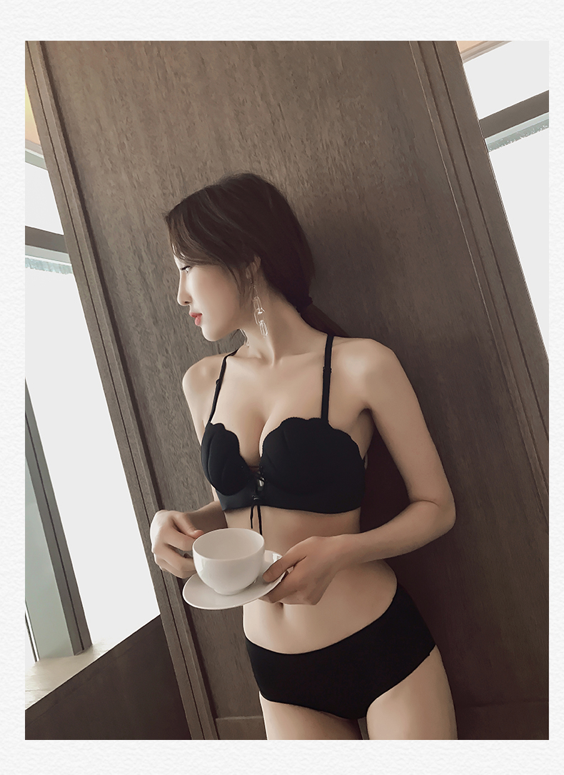 [6 loại mặc] sexy thu thập liền mạch áo ngực cô gái vẻ đẹp trở lại quây đồ lót vô hình áo ngực vỏ kéo b