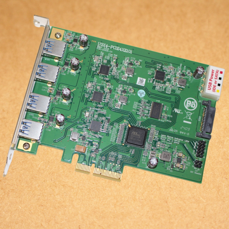 全新 工业相机图像采集卡 U3X4-PCIE4XE101 4路机器视觉