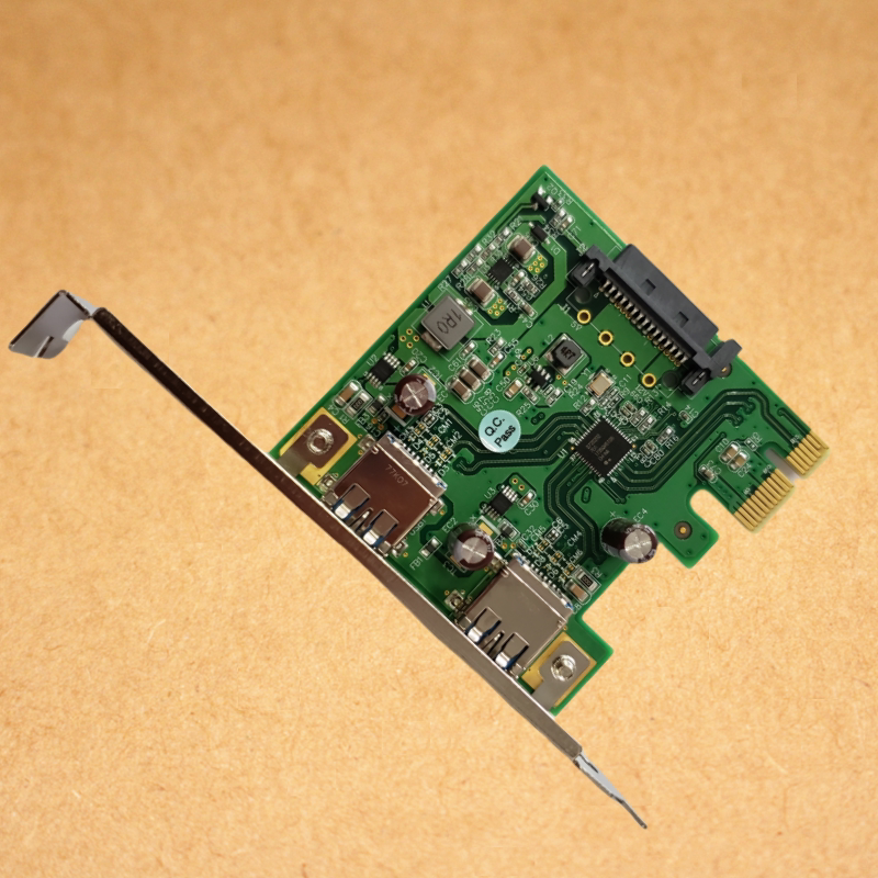 原装台湾IOI两路USB3.0扩展卡U3-PCIE1XG205机器视觉图像采集卡