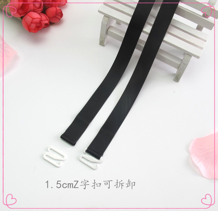 Silicone Candy Màu trong suốt Dây đeo vai chống trượt Bra Đồ lót Wild Dress Tube Top Cổ áo dây đeo vai dây áo lót hở lưng gợi cảm