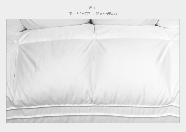 Năm sao bảo vệ khách sạn phục hồi cao cổ 80 bông satin gối ba chiều trắng ngỗng xuống gối xuống bánh mì gối - Gối gối lock&lock