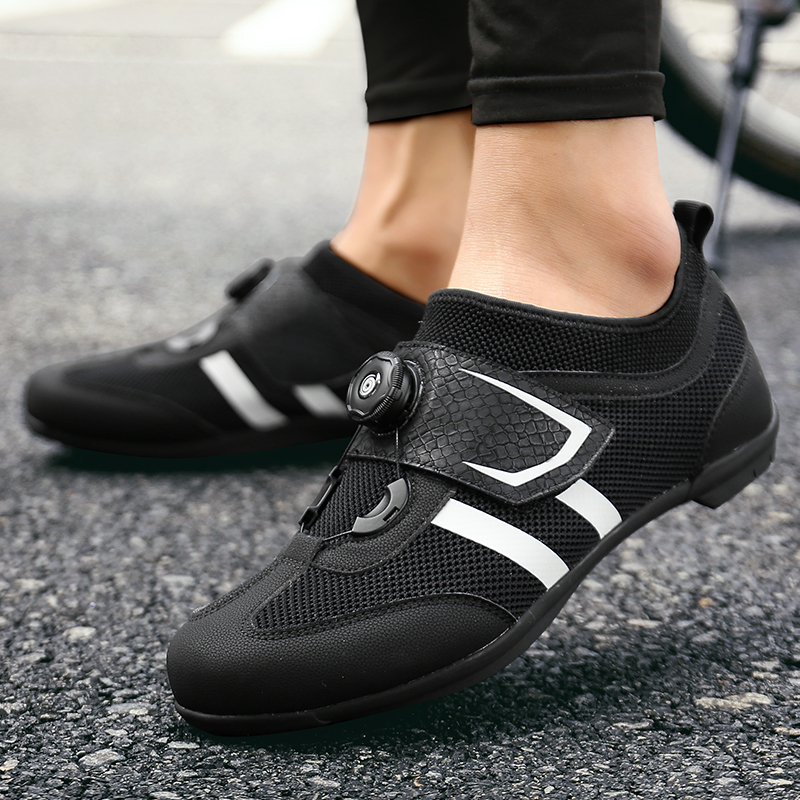 Elementary and middle school riding shoes for boys and girls, thin non-lace Velcro bicycle lockless mountain bike shoes summer