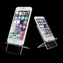 Yixi micro mobile phone holder display stand counter bracket acrylic transparent mobile phone base 3c digital store supplies