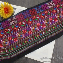 Widened embroidery lace ethnic embroidery cross-stitch strip embroidery clothing bag processing accessories bed and breakfast decorative cloth