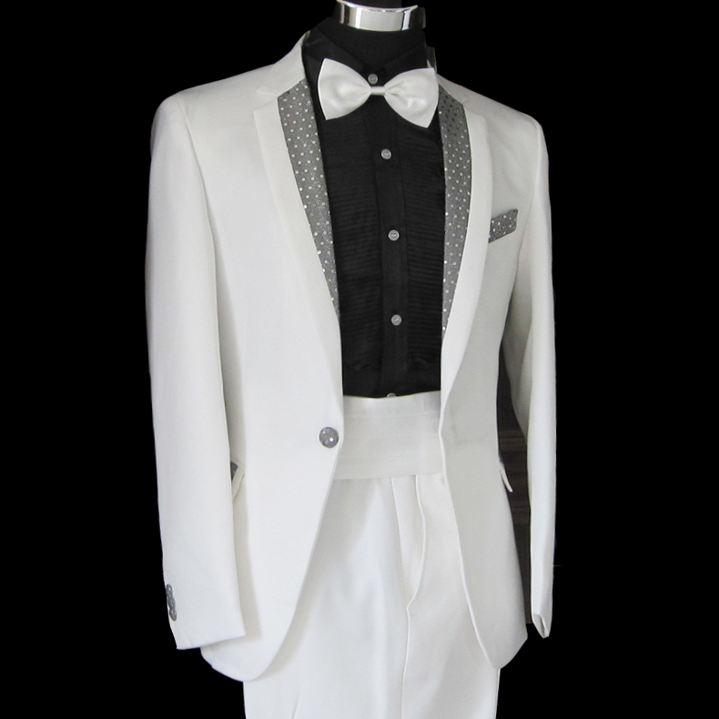 Guanying Bird Costume Nam Trắng Đen Bộ đồ vest đen Bộ ca sĩ Siyi Host Trang phục hợp xướng vest nam